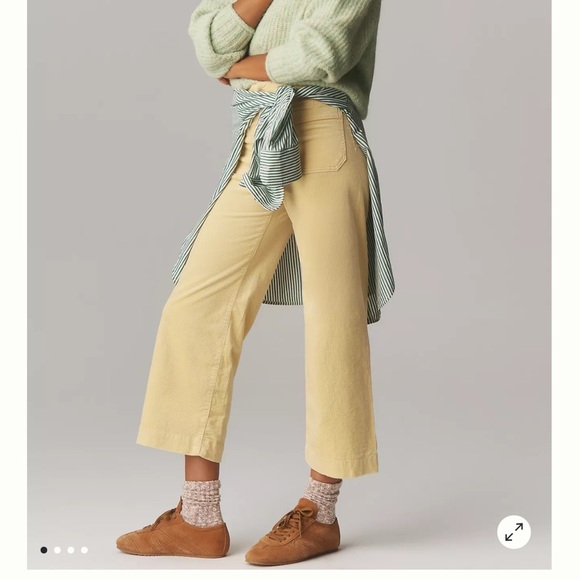 Maeve Pants - New -The Colette Corduroy Crop Wide-Leg Pants by Maeve